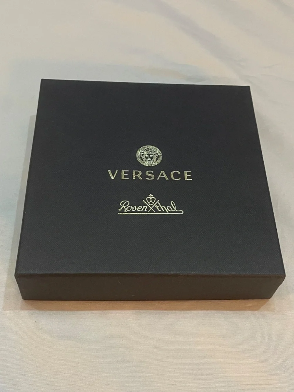 Versace Rosenthal Alphabet L Small Square Plate 12cm